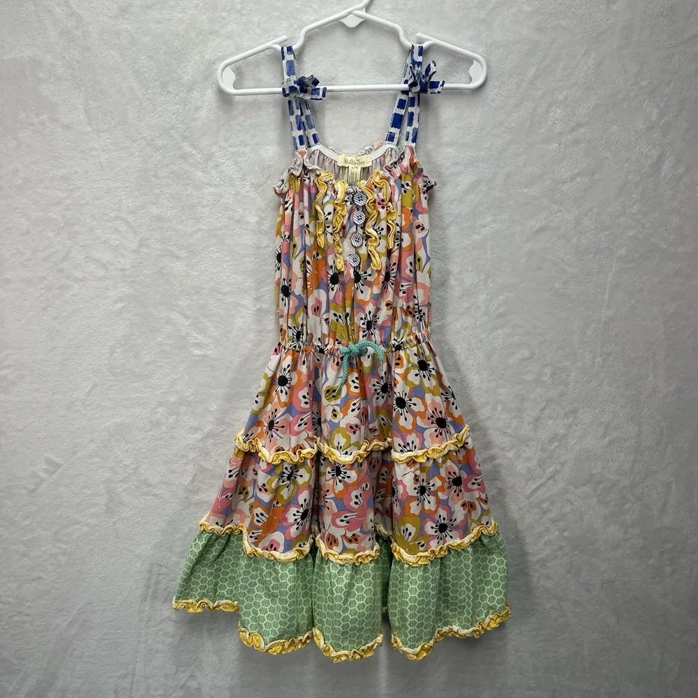 Matilda Jane Tiered Maxi Dress Toddler Girls 4 Floral Tell Me More Ruffle